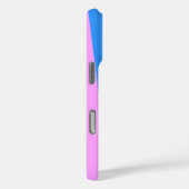 Roze, blauw, zwart en wit stripontwerp Case-Mate iPhone case (Achterkant / Rechts)