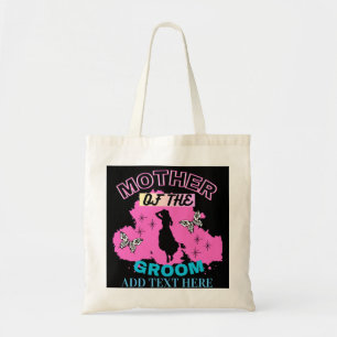 Roze Blauw & Zwarte Moeder Van De Bruidegom Boodsc Tote Bag