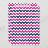 Roze, blauwe, aangepaste, baby-doucheruimte kaart (Voorkant / Achterkant)