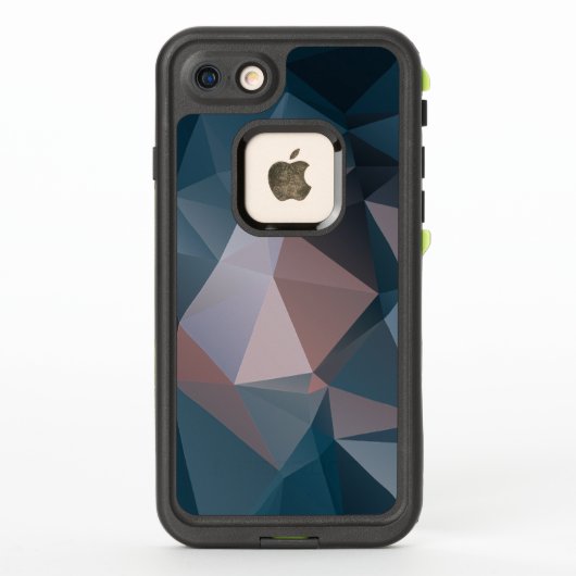 Roze blauwe Abstracte piramide Patroon (Achterkant)