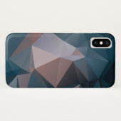 Roze blauwe Abstracte piramide Patroon Case-Mate iPhone Case (Achterkant (horizontaal))