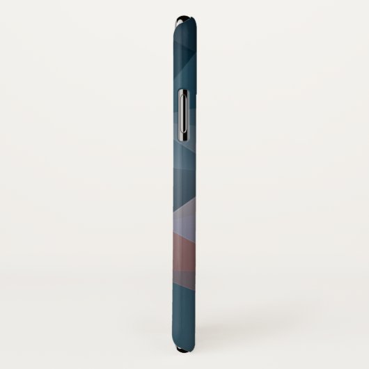 Roze blauwe Abstracte piramide Patroon Case-Mate iPhone Case (Achterkant / rechts)