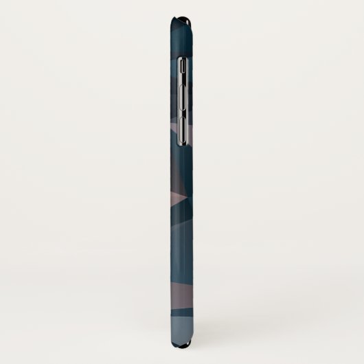 Roze blauwe Abstracte piramide Patroon Case-Mate iPhone Case (Achterkant/links)