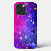 Roze Blauwe Achtergrond Glanzend Case-Mate iPhone Case (Achterkant)