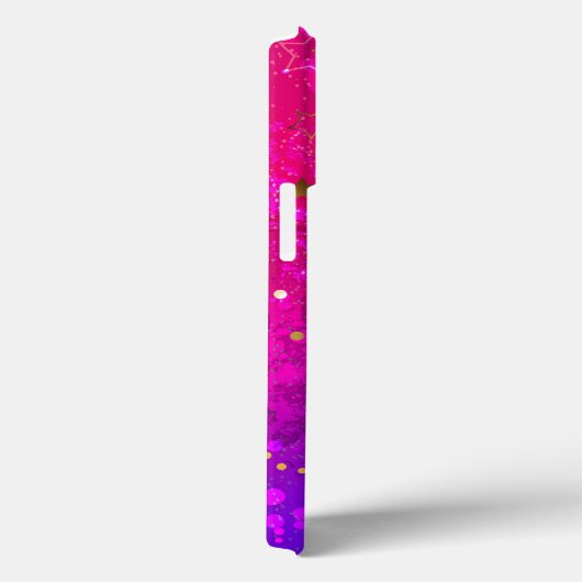 Roze Blauwe Achtergrond Glanzend Case-Mate iPhone Case (Achterkant / Rechts)