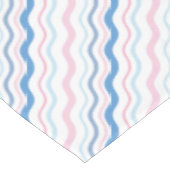 Roze blauwe avy lijnen tafelkleed (Gekanteld)