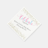 Roze Blauwe Baby Gecombineerde Gezamenlijke Vriend Servet (Hoek)