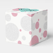 Roze Blauwe Baby Onthulling Strooi Bruiloft Tiara Bedankdoosjes (Voorkant Zijde)