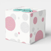 Roze Blauwe Baby Onthulling Strooi Bruiloft Tiara Bedankdoosjes (Achterkant)