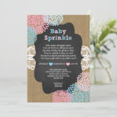 Roze blauwe Baby sprint Kaart (Staand voorkant)