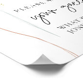 Roze & Blauwe Ballon Geslacht onthullen Draag uw g Poster