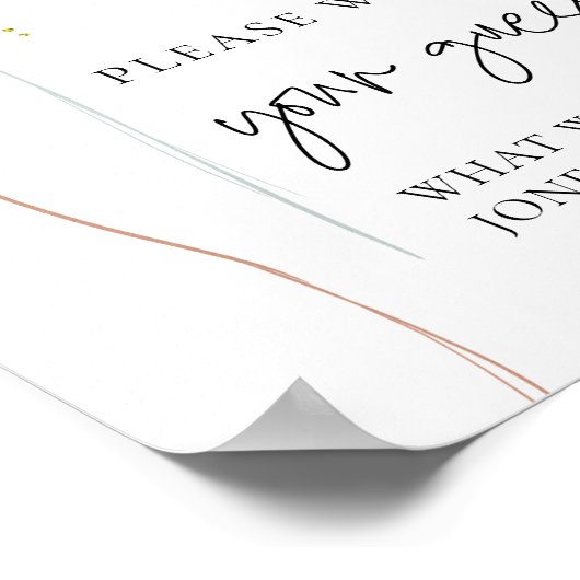 Roze & Blauwe Ballon Geslacht onthullen Draag uw g Poster (Hoek)