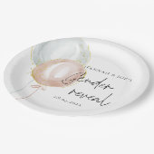 Roze & Blauwe Ballon Geslacht onthullen Papieren Bordje (Gekanteld)