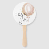 Roze & Blauwe Ballon Geslacht Onthullen stempels Handwaaier (Voorkant)