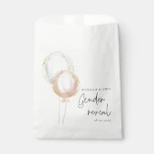 Roze & Blauwe Ballon Geslacht onthullen Team Boy Bedankzakje (Voorkant)