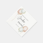 Roze & Blauwe Ballon Geslacht onthullen Team Boy Servet (Hoek)