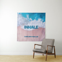 Roze Blauwe Beach Bermuda Wandkleed