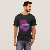 Roze blauwe betta vis t-shirt (Voorkant volledig)