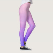 Roze blauwe bijtende ombre leggings (Rechts)