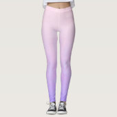 Roze blauwe bijtende ombre leggings (Voorkant)