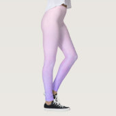 Roze blauwe bijtende ombre leggings (Rechts)