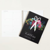 Roze Blauwe Bloem Boeket Hair Stylist Afspraak Planner (Display)