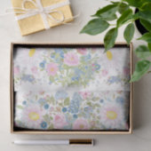 Roze & Blauwe Bloem- en Vlinder Decoupage Papier (Geschenk)