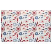 Roze, blauwe bloemen. stof (Yard (91,4 cm))