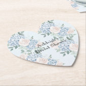 Roze Blauwe Bloemen Stripes Vrijgezellenfeest Kartonnen Onderzetters (Gekanteld)