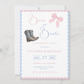 Roze & Blauwe Bogen of Laarzen Geslacht Onthullen Kaart (Voorkant)