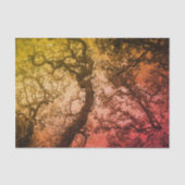 Roze blauwe bomen tissuepapier (Voorkant)