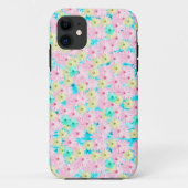  roze blauwe bosbranden Case-Mate iPhone case (Achterkant)