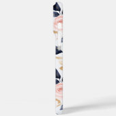 Roze Blauwe Chic Bloemen Case-Mate iPhone Case (Achterkant / Links)