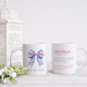  Roze & Blauwe Chinoiserie Bow Moeder Koffiemok