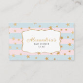 Roze blauwe druppelkaart informatiekaartje (Achterkant)