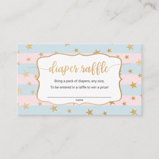 Roze blauwe druppelkaart informatiekaartje (Voorkant)