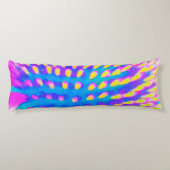 Roze, blauwe en gele Abstracte condensor Lichaamskussen (Achterkant)