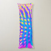 Roze, blauwe en gele Abstracte condensor Lichaamskussen (Achterkant (Verticaal))