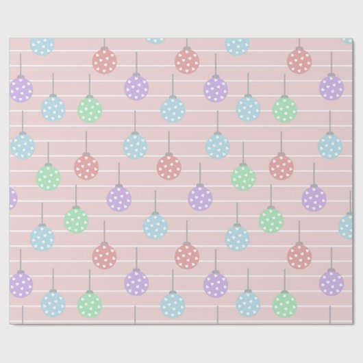 Roze blauwe en Paarse pokkendot Cadeaupapier