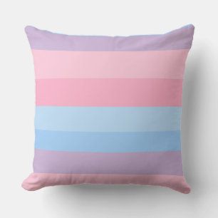 roze, blauwe en paarse strepen kussen