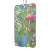 Roze, blauwe en witte floraal luchtverfrisser (Links)