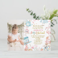 Roze Blauwe Foto Alice Onederland 1e verjaardag