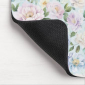 Roze Blauwe Gele Bloemen Muismat (Hoek)