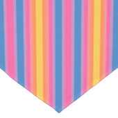 Roze Blauwe Gele Diagonale Strepen Schaderingen Korte Tafelloper (Hoek)