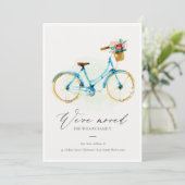 Roze, blauwe, gele flessencyclus We hebben Kaart v (Staand voorkant)