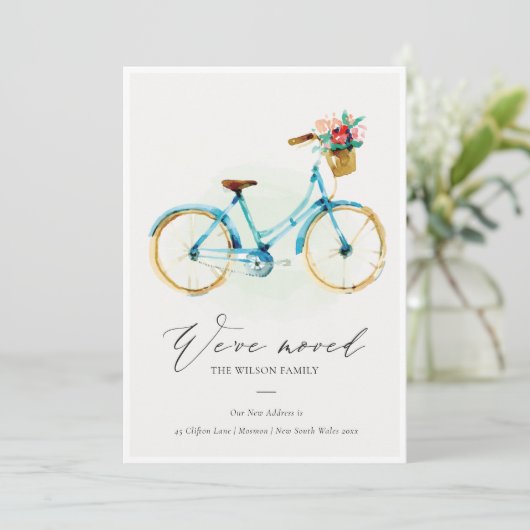 Roze, blauwe, gele flessencyclus We hebben Kaart v (Staand voorkant)