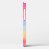 Roze blauwe gele regenboog Abstracte strepen Case-Mate iPhone Case (Achterkant / Links)