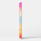 Roze blauwe gele regenboog Abstracte strepen Case-Mate iPhone Case (Achterkant / Rechts)