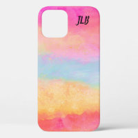 Roze blauwe gele regenboog Abstracte strepen