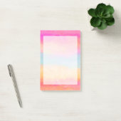 Roze blauwe gele regenboog Abstracte strepen Post-it® Notes (Kantoor)